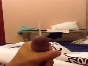 Me jacking off my big dick 1