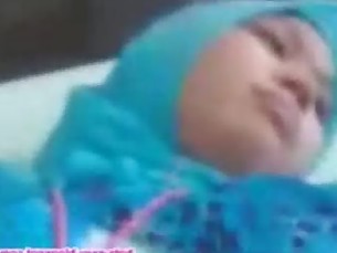 jilbab biru ml asek