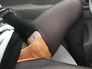 Amateur Horny Asian Masturbating In Her Honda