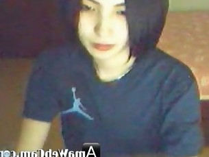 Yummy Korean girl, horny on webcam