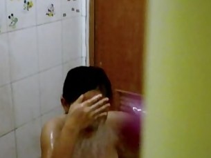 asian girl shower spy